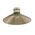 DIY Batten Fitting LGE CLR Glass CONE OD300mm w/Chrome