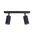 PILLAR D/ADJ GU10 Blk IP44 RECT BAR B/Plate