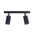 PILLAR ADJ 3 Light GU10 Blk IP44 RECT BAR B/Plate