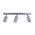 PILLAR ADJ 4 Light GU10 Titanium IP44 RECT BAR B/Plate
