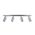 PILLAR D/ADJ GU10 Titanium IP44 RECT BAR B/Plate