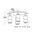PILLAR D/ADJ GU10 Titanium IP44 RECT BAR B/Plate