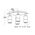 PILLAR D/ADJ GU10 Titanium IP44 RECT BAR B/Plate