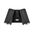D/ADJ Pillar LED Matt Blk P/Coated Aluminium 3K / 4K/ 5.5K (2 x 850 Lm) IP65 16W w/sensor