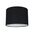 DIY Lampshade Black Fabric DRUM OD320mm