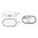BULKHEAD 20W OVAL Blk 3K IP65 Opt Cage 1700 Lm