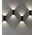WALL S/M Up/Dn 11W LED TRI 1103 Lm IP65 TWIST Dark Grey Alt Beam