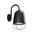 WALL S/M ES ELLIPSE Matt Blk IP44 w/cage