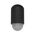 WALL S/M ES OVAL Matt Blk IP44 Opal Diff