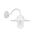 WALL S/M ES Sun Hat Galvanized  Alum IP44 Clr Glass Diff