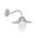 WALL S/M ES Sun Hat Galvanized  Alum IP44 Clr Glass Diff