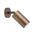 PILLAR Up/Dn GU10 Solid Aged Brass IP65 RND B/Plate