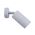 PILLAR D/ADJ 12V MR16 Matt Grey IP65 RND B/Plate