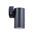 PILLAR D/ADJ 12V MR16 Blk IP65 RND B/Plate