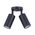 PILLAR FIXED 12V MR16 Blk IP65 RND B/Plate