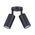 PILLAR D/ADJ 12V MR16 Blk IP65 RND B/Plate