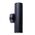 PILLAR D/ADJ 12V MR16 Blk IP65 RND B/Plate