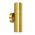 PILLAR S/ADJ GU10 Solid Polished Brass IP65 RND B/Plate