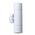 PILLAR Up/Dn 12V MR16 Wh IP65 RND B/Plate