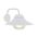 WALL S/M ES Sun Hat Matt Blk IP44 Frosted Glass Diff