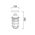 Wall/Ceiling S/M ES Cylinder Matt Wh Alum & Glass IP44 w/cage