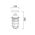 Wall/Ceiling S/M ES Cylinder Matt Wh Alum & Glass IP44 w/cage