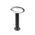 BOLLARD 9W OVAL (Open) Matt Blk 3K IP54 H800mm 355 Lm