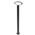 BOLLARD 9W OVAL (Open) Matt Blk 3K IP54 H800mm 355 Lm