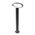 BOLLARD 9W OVAL (Open) Matt Blk 3K IP54 H800mm 355 Lm