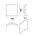 WALL S/M 13W LED TRI 1111Lm IP65 Curved Square Dark Grey