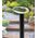 BOLLARD 9W OVAL (Open) Matt Blk 3K IP54 H800mm 355 Lm