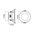 D/L FACEPLATE MATT BLK OD 95mm for NOVADLUX02