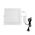 D/L LED DIMM SLIM WH SQ TRI 3K/4K/5K 720 LM 9W 130MM IP40