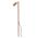 SPIKE S/ADJ 12V MR16 Blk IP65 L1000mm Cable encl Post