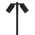 SPIKE D/ADJ 12V MR16 COP IP65 L1000mm Cable encl Post