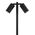 SPIKE D/ADJ 12V MR16 SS316 IP65 L1000mm Cable encl Post