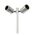 SPIKE D/ADJ 12V MR16 SS316 IP65 L1000mm Cable encl Post