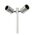SPIKE D/ADJ 12V MR16 SS316 IP65 L1000mm Cable encl Post