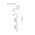 SPIKE S/ADJ 12V MR16 Blk IP65 L626mm Cable encl