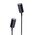SPIKE S/ADJ 12V MR16 Blk IP65 L650mm Cable encl