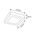 OYSTER LED DIMM SQ Wh 18W 3K IP20 OD225mm 1450 Lm