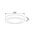 OYSTER DIMM LED S/M WH RND TRI 12W 3K/4K/5K 960LM 178mm IP40