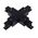 TRACK 3 Circuit 4 Wire Mini Straight Connector BLK