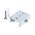 TRACK 3 Circuit 4 Wire Ceiling Kit With Spring BLK