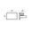 TRACK 1 Circuit 3 Wire Straight Connector BLK