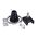 TRACK 3 Circuit 4 Wire Cable Suspension Mnt Ezclick Kit WH