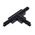 TRACK 1 Circuit 3 Wire Elbow Connector- RIGHT BLK