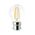 GLOBE LED SBC F/RND DIMM Filament 4W 2700K CLR 400 Lm