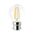 GLOBE LED ES F/RND DIMM Filament 4W 6000K CLR 400 Lm