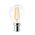 GLOBE LED SES F/RND DIMM Filament 4W 6000K CLR 400 Lm